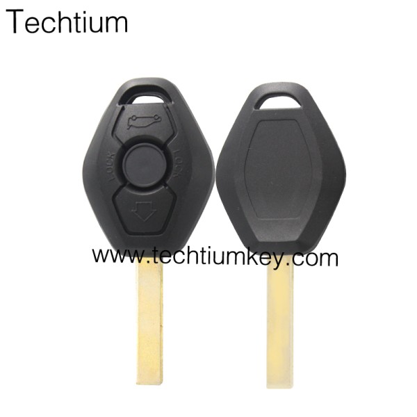 No Words on back 2 track blade 2 button remote key shell for BMW