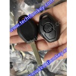 No Words on back 2 track blade 2 button remote key shell for BMW