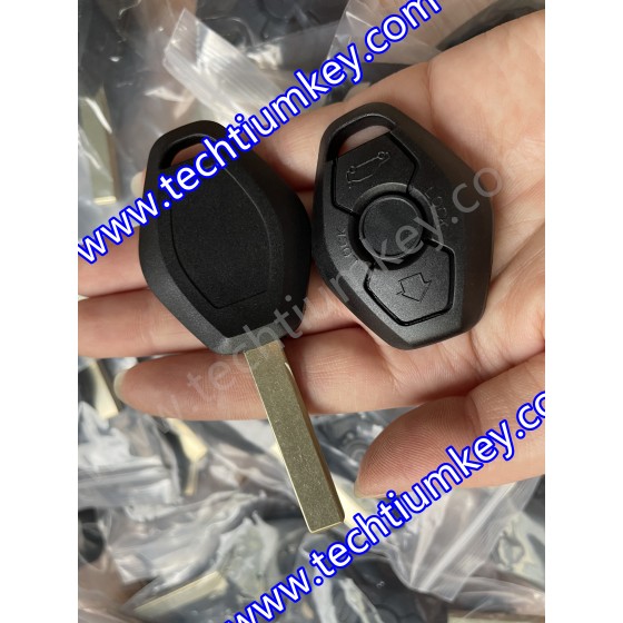 No Words on back 2 track blade 2 button remote key shell for BMW