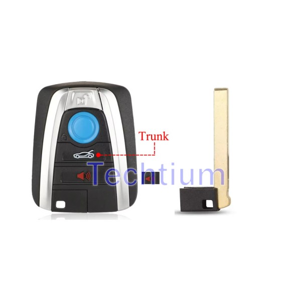 434Mhz ID49 chip FCC:NBGIDGNG1 Llave remota de 4 botones para BMW i8