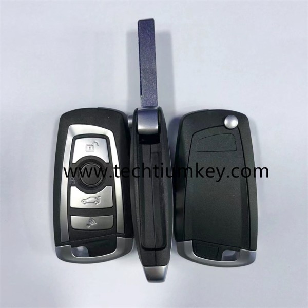 868Mhz PCF7946 chip CAS2 HU92 blade Llave remota plegable de 4 botones para BMW