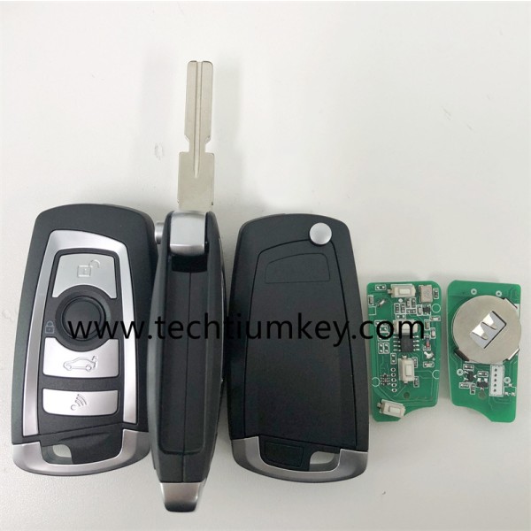 315Mhz 7935 chip EWS HU58 blade Llave remota plegable de 4 botones para BMW
