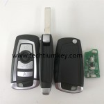315Mhz 7935 chip EWS HU92 blade Llave remota plegable de 4 botones para BMW