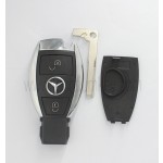 1 battery holder 2 button remote key shell for Mercedes Benz
