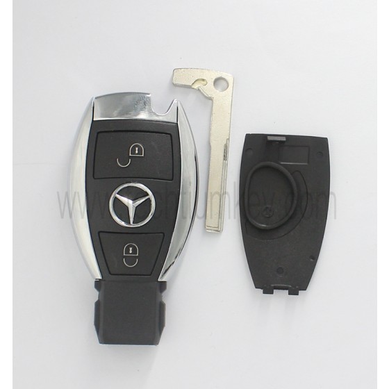 1 battery holder 2 button remote key shell for Mercedes Benz