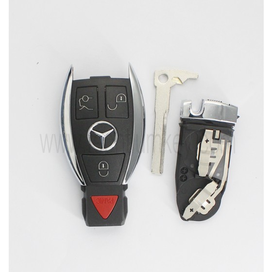 2 battery holder 3+1 button remote key shell for Mercedes Benz