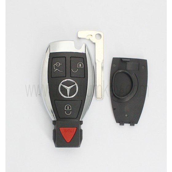 1 battery holder 3+1  button remote key shell for Mercedes Benz