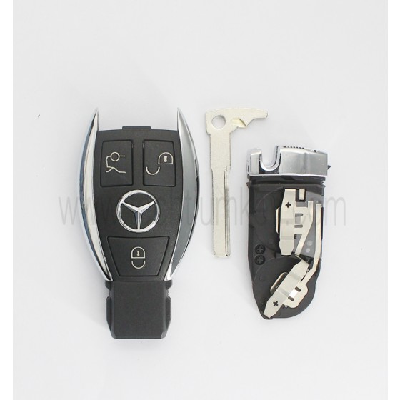 2 battery holder 3 button remote key shell for Mercedes Benz