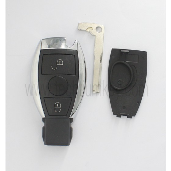 1 battery holder 2 button remote key shell for Mercedes Benz