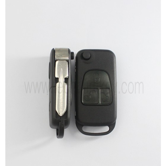 4 track blade 3 button remote key shell for Mercedes Benz