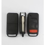 2 track blade 2+1 button remote key shell for Mercedes Benz