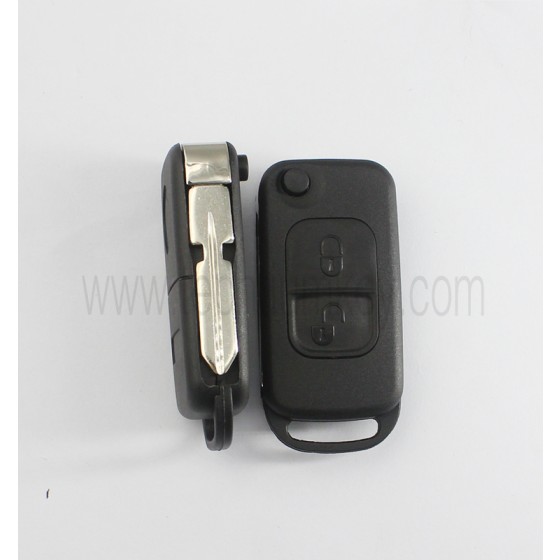 4 track blade 2 button remote key shell for Mercedes Benz