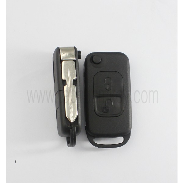 4 track blade 2 button remote key shell for Mercedes Benz