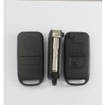 2 track blade 2 button remote key shell for Mercedes Benz