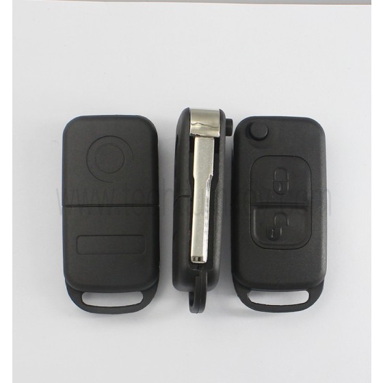 2 track blade 2 button remote key shell for Mercedes Benz