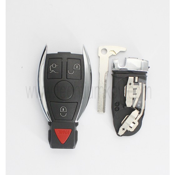 2 battery holder 3+1 button remote key shell for Mercedes Benz