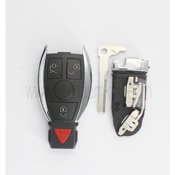 2 battery holder 3+1 button remote key shell for Mercedes Benz