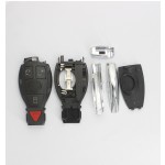 1 battery holder 3+1  button remote key shell for Mercedes Benz