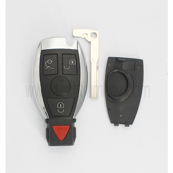 1 battery holder 3+1  button remote key shell for Mercedes Benz
