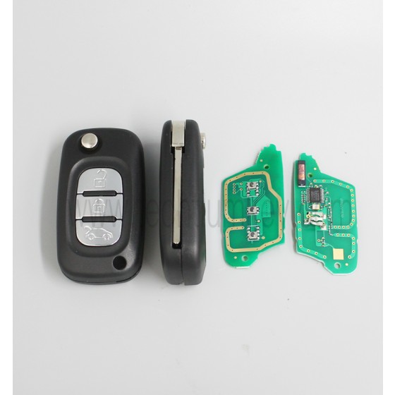 433Mhz 7961 chip ASK 3 button remote key for Mercedes Benz
