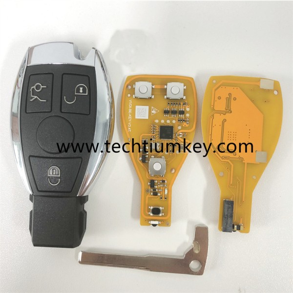 VVDI XNBZ02EN（can change 433mhz to 315mhz) no token 3 button remote key for Mercedes Benz