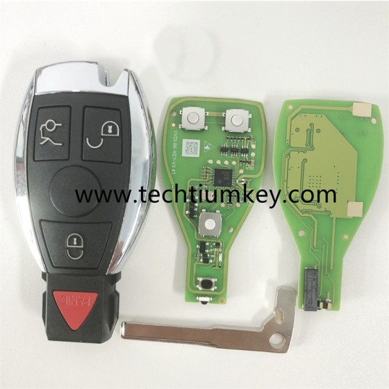 VVDI XNBZ01EN (can change 433mhz to 315mhz) 3+1 button remote key for Mercedes Benz