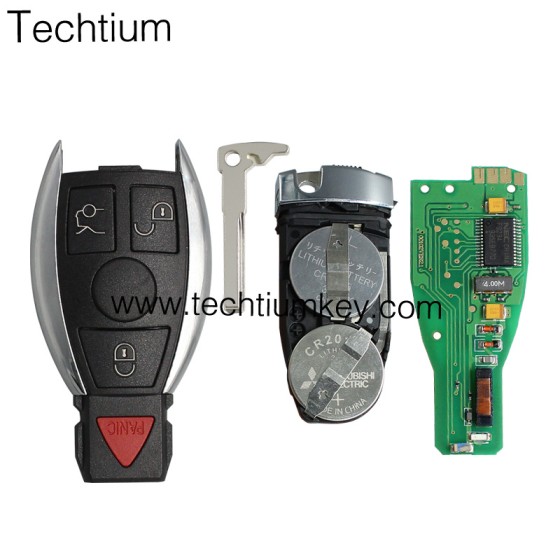 315Mhz BE=BGA=NEC (2 batteries) can be programmed repeatly 3+1 button remote key for Mercedes Benz
