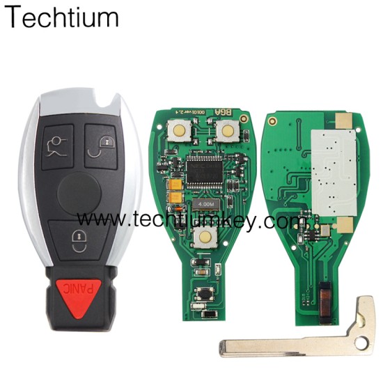 315Mhz BE=BGA=NEC (1 batteries) can be programmed repeatly 3+1 button remote key for Mercedes Benz