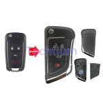 4 botões remoto flip chave casca para Buick,Chevrolet
