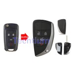 4 tombol remote flip key shell untuk Buick,Chevrolet
