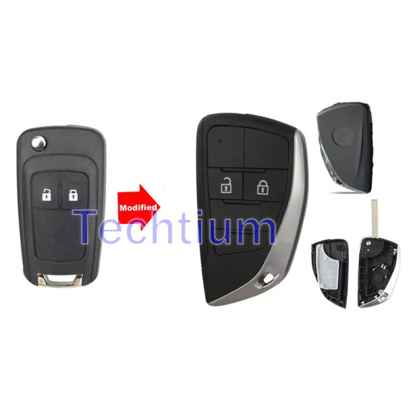 2 botones de la carcasa de la llave de vuelta remota para Buick,Chevrolet