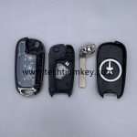 3 botones de la carcasa de la llave de vuelta remota para Buick Verano