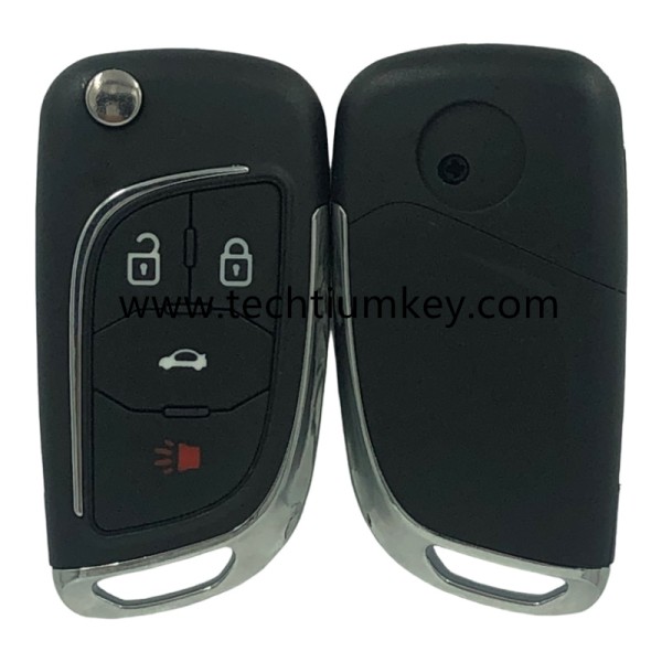 3+1 button remote flip key shell for Buick