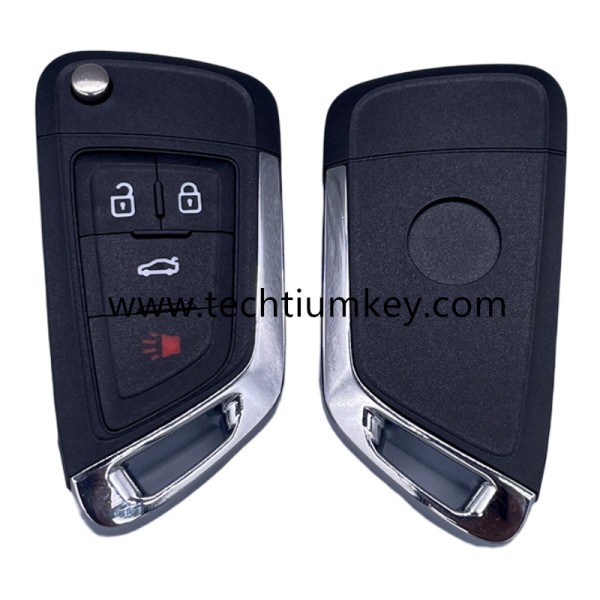 with logo 3+1 button remote flip key shell for Buick