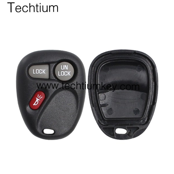 without battery place 3 button remote key shell for Buick