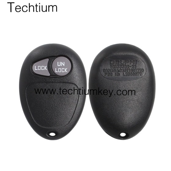 with battery place 2 button remote key shell for Buick