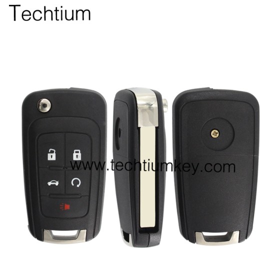 5 button remote flip key shell for Buick