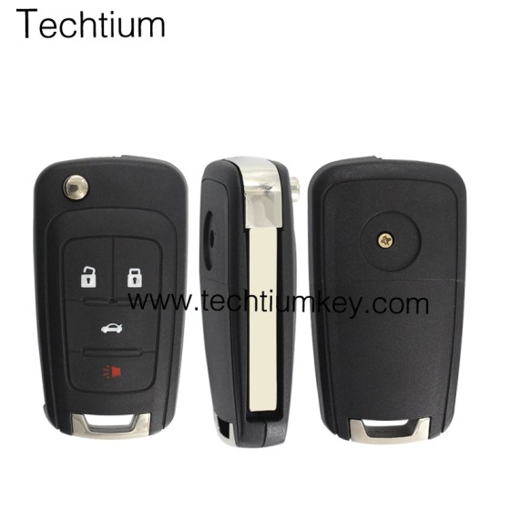 4 button remote flip key shell for Buick