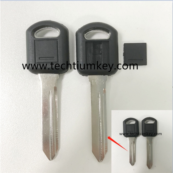 with ID13 chip transponder key shell for Buick GM