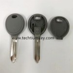 with screw,Grey Color transponder key shell for Chrysler