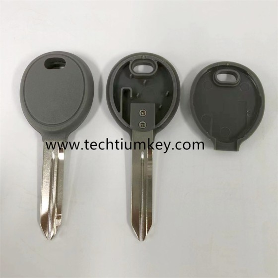with screw,Grey Color transponder key shell for Chrysler