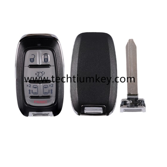 5+1 tombol remote key shell untuk Chrysler