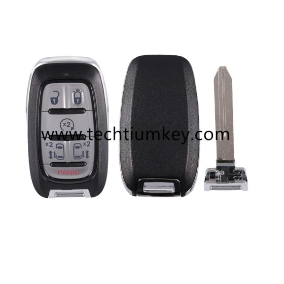 6+1 tombol remote key shell untuk Chrysler