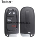 NO Battery clamp 3+1 tombol remote key shell untuk Chrysler,Dodge,Jeeep,RAM