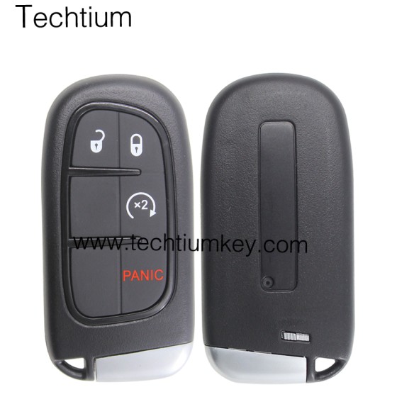 NO Battery clamp 3+1 button remote key shell for Chrysler,Dodge,Jeeep,RAM