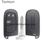 NO Battery clamp 3 button remote key shell for Chrysler,Dodge,Jeeep,RAM