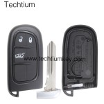 NO Battery clamp 3 button remote key shell for Chrysler,Dodge,Jeeep,RAM