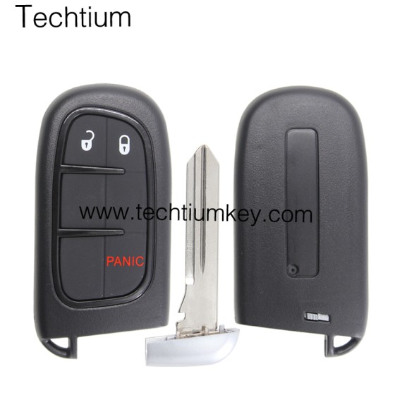 NO Battery clamp 2+1 button remote key shell for Chrysler,Dodge,Jeeep,RAM