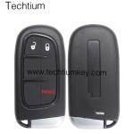 NO Battery clamp 2+1 button remote key shell for Chrysler,Dodge,Jeeep,RAM