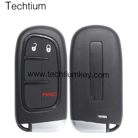 NO Battery clamp 2+1 button remote key shell for Chrysler,Dodge,Jeeep,RAM